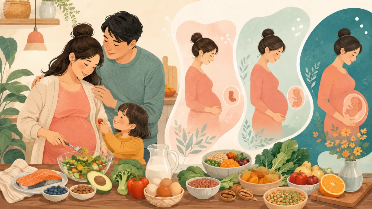如何補充孕期營養|媽媽與寶寶初期、中期與後期的飲食懶人包