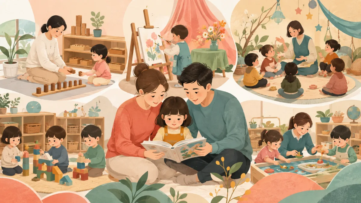 幼兒園教學法大分析！蒙特梭利、華德福、瑞吉歐、單元、角落、主題、雙語(全美)教學法