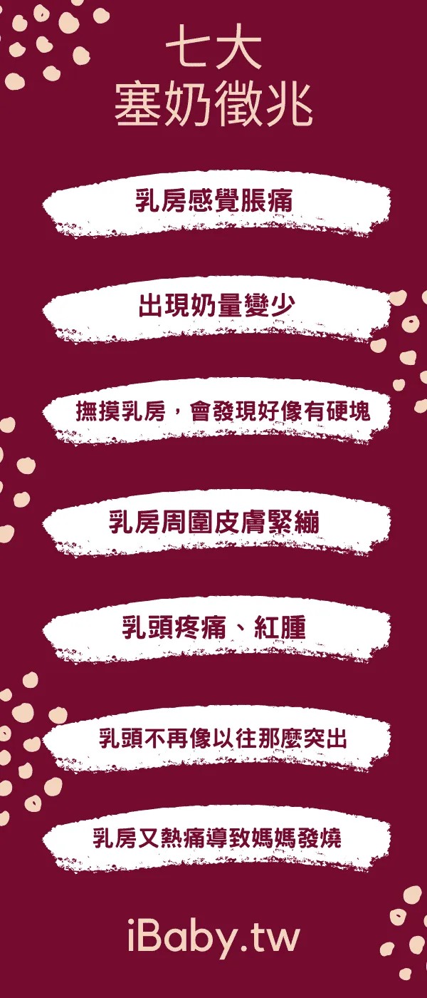 塞奶徵兆
